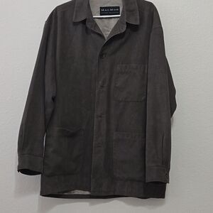 Mac Mor Mens Brown Micro Corduroy Shirt Jacket Shacket Made in Canada Medium